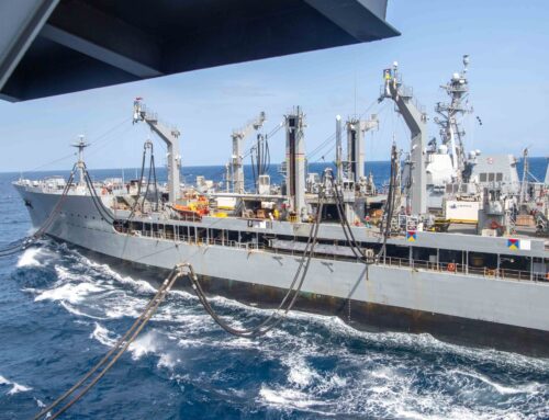 Replenishment oiler ‘sustained damage’ operating in Middle East: Navy official